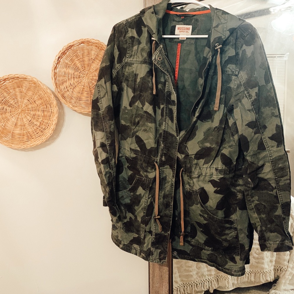 Floral Camo Utility Jacket